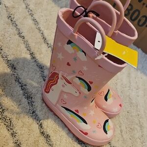 Magical Unicorn Kids Rain Boots - Pink